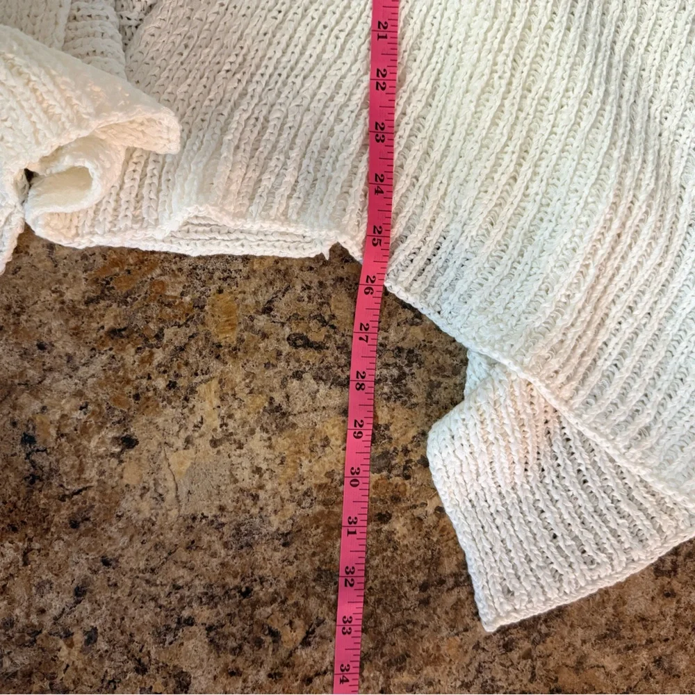 Lilly Pulitzer Cream Open Front Vest Cardigan Large - Picture 6 of 6